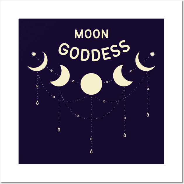 Moon Goddess Full Moon Pagan Wiccan Cheeky Witch® Wall Art by Cheeky Witch